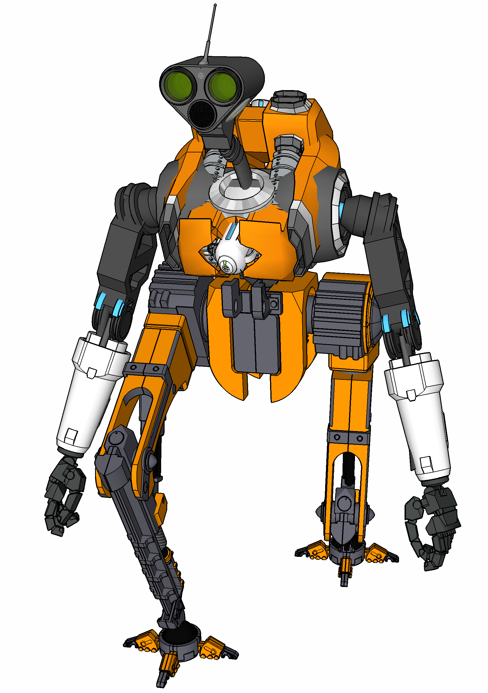 Humanoid robot image from Wikimedia Commons